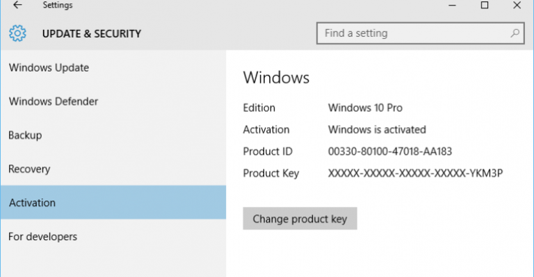 windows 10 pro key for free