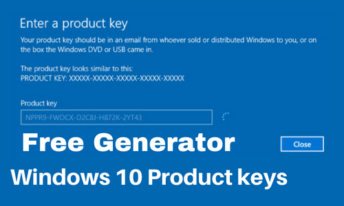 free working windows 10 pro product key