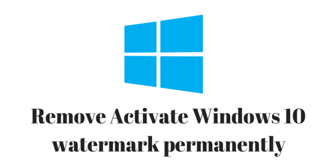 activate windows 10 watermark removal