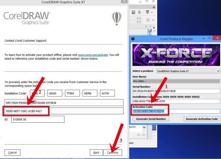 corel draw x7 serial number and activation code generator