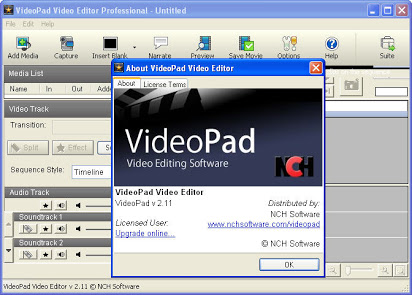 videopad editor code