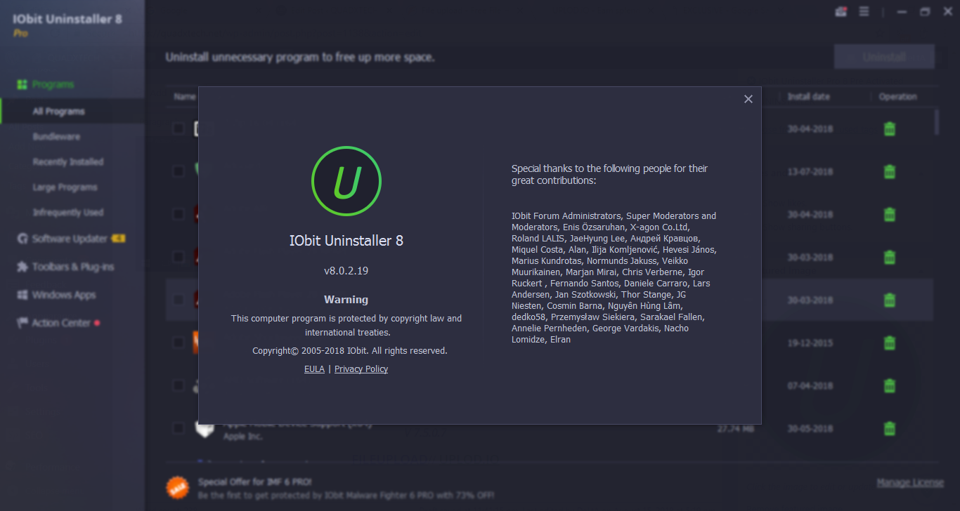 iobit uninstaller 8.5 pro key