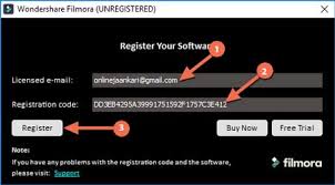 licensed email and registration code for wondershare filmora