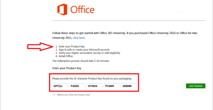 microsoft office activation key free 2022