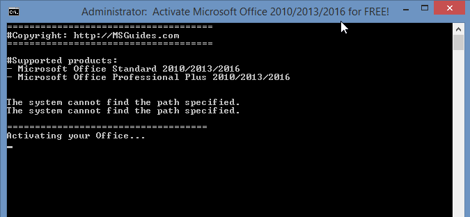 ms office 365 activation key