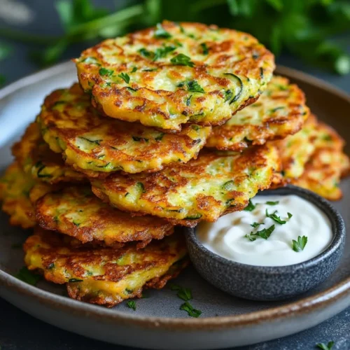 Healthy Zucchini Fritters Side Dish