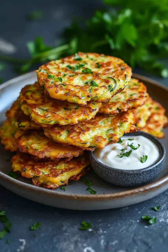 Healthy Zucchini Fritters Side Dish