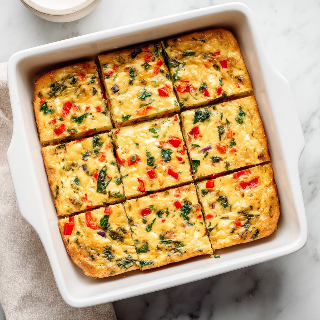 Easy Cottage Cheese Egg Bake (High-Protein Breakfast)