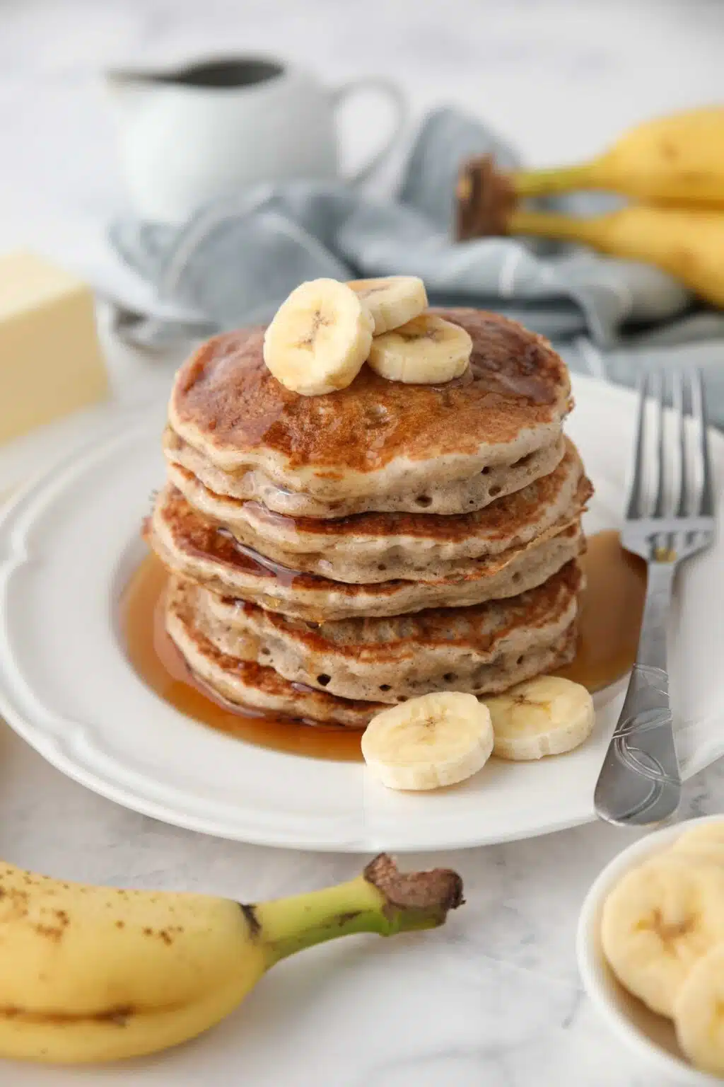 Banana Pancakes Recipe (4 Ingredients) Easy, Fluffy, No Eggs