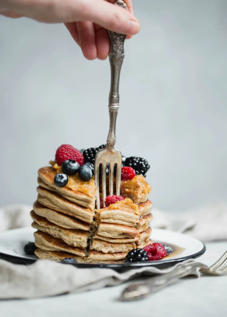 Cottage Cheese Banana Oatmeal Protein Pancakes
