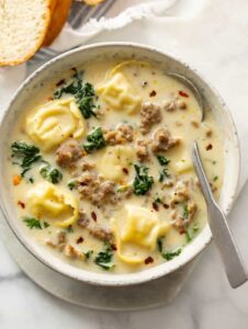 Creamy Sausage Tortellini Soup Recipe – Easy One Pot Italian Dinner