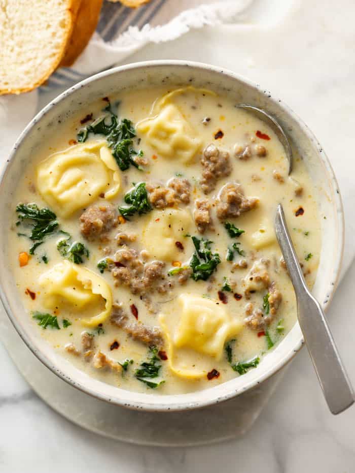 Creamy Sausage Tortellini Soup Recipe – Easy One Pot Italian Dinner