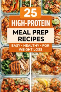 high protein meal prep recipes, meal prep ideas, healthy meal prep