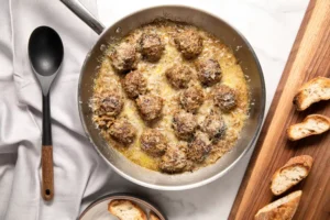 French Onion Meatballs