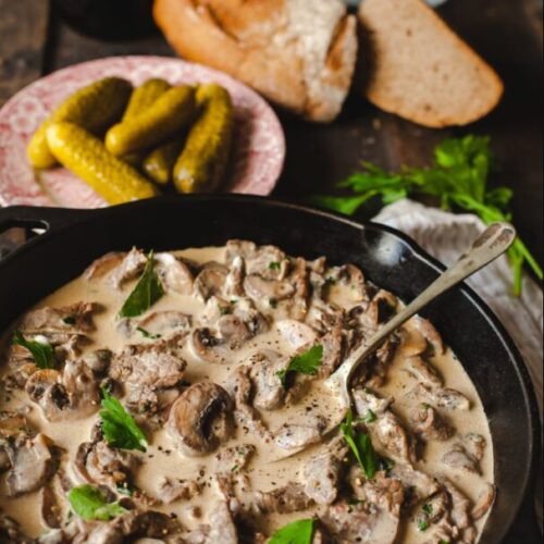 Traditional Beef Stroganoff