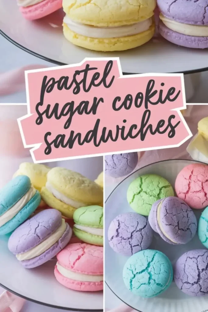 Pastel Sugar Cookie Sandwiches Recipe