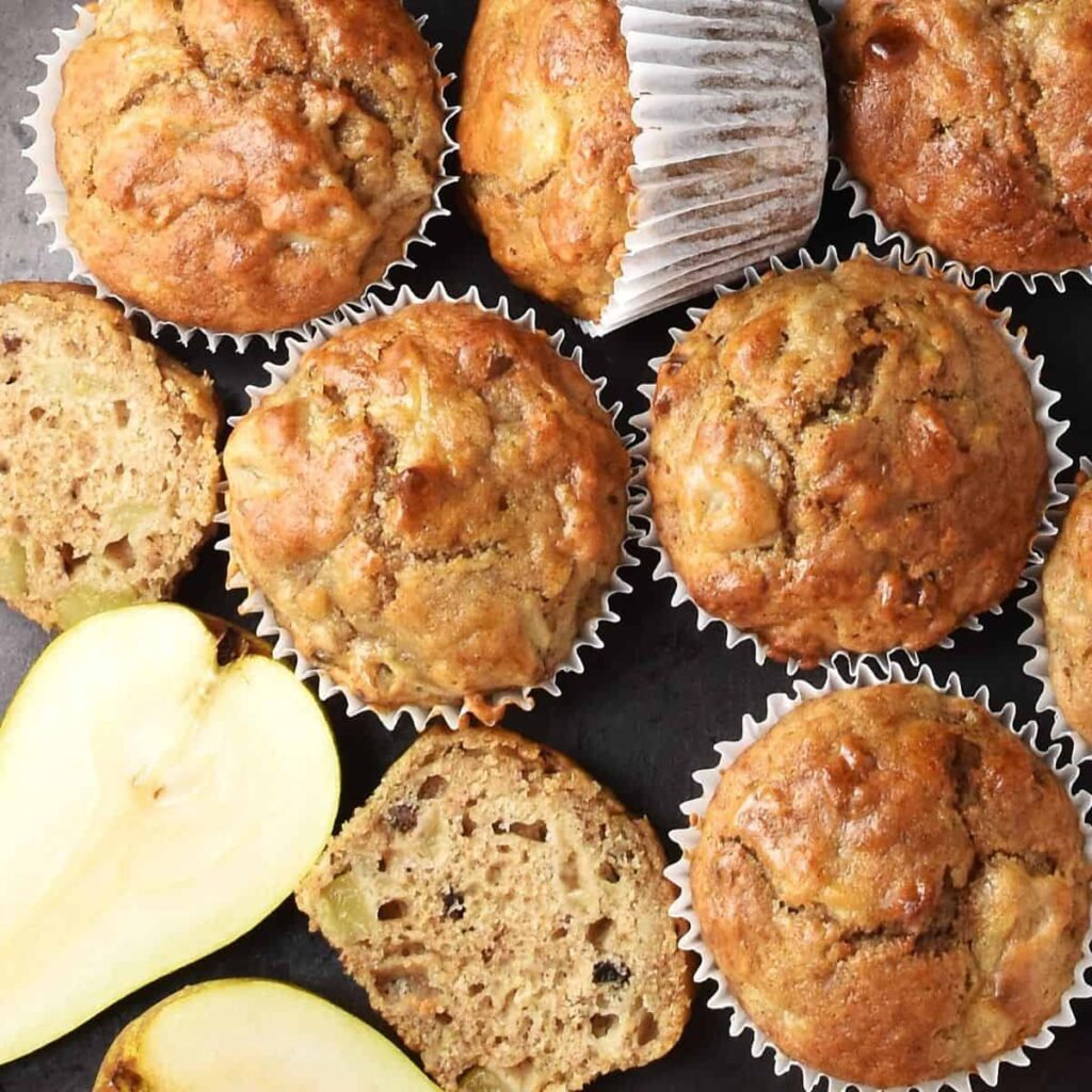 Pear Muffins (Low Sugar) Recipe
