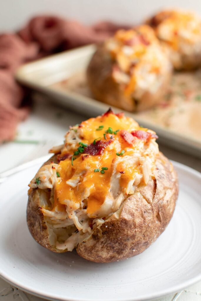 Crack Chicken Stuffed Baked Potatoes Recipe